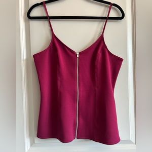 Dark Red (wine) Zip Up Tank